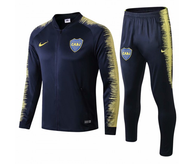Boca Juniors Blue Stripe Training  Soccer Tracksuit 2018/19
