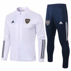 Adidas Boca Juniors White Presentation Soccer Tracksuit 2020