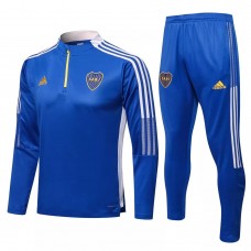 2021-22 Boca Juniors Blue Training Soccer Tracksuit