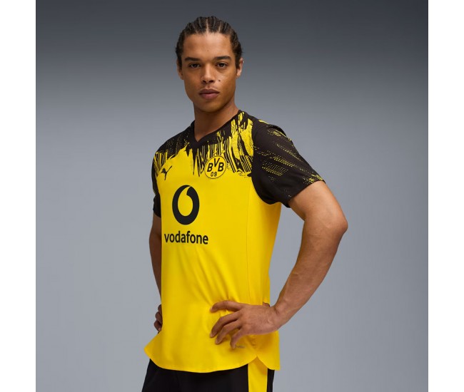 25-26 Borussia Dortmund Mens Home Authentic Soccer Jersey