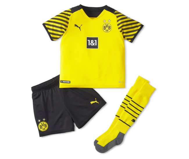2021-22 Borussia Dortmund Home Kids Kit