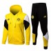 2021-22 BVB Borussia Dortmund Yellow Hooded Presentation Soccer Tracksuit