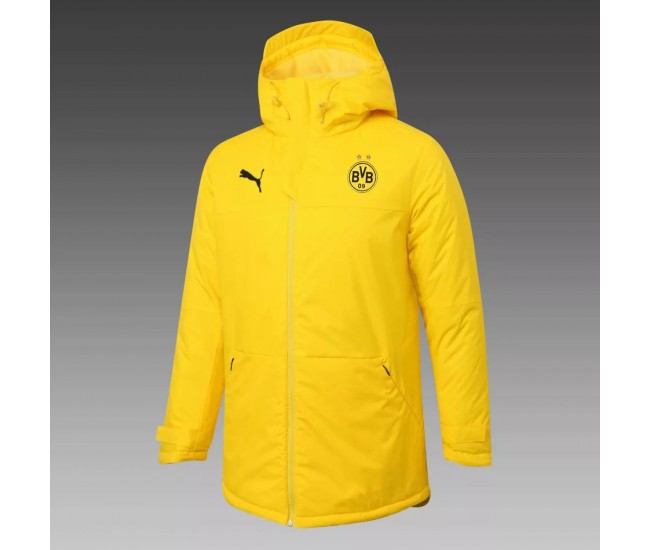 BVB Borussia Dortmund Training Winter Football Jacket Yellow 2020 2021