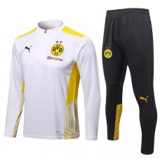 2021-22 BVB Borussia Dortmund White Training Technical Soccer Tracksuit 2021-22 BVB Borussia Dortmund White Training Technical Soccer Tracksuit