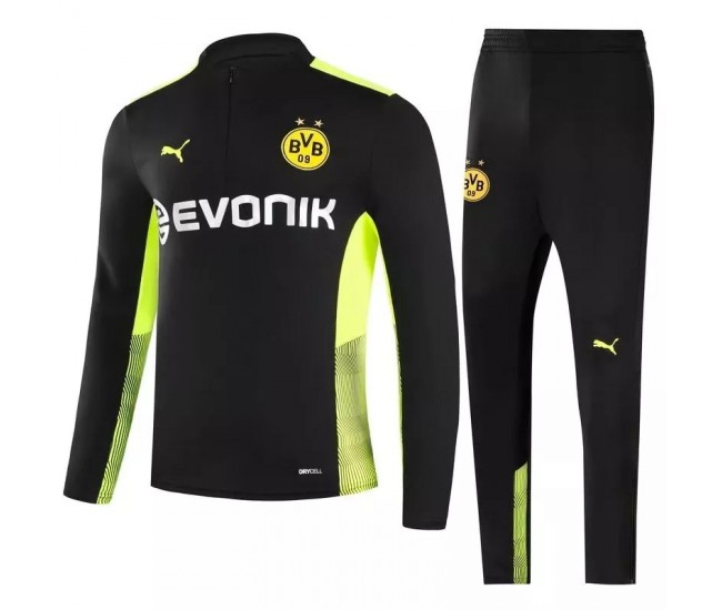 2021-22 BVB Borussia Dortmund Black Training Technical Football Tracksuit