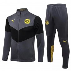2021-22 BVB Borussia Dortmund Grey Training Presentation Football Tracksuit