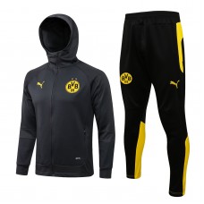 2021-22 BVB Borussia Dortmund Hooded Presentation Soccer Tracksuit