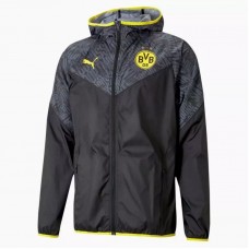 BvB Borussia Dortmund Windbreaker Football Jacket Black 2021 2022