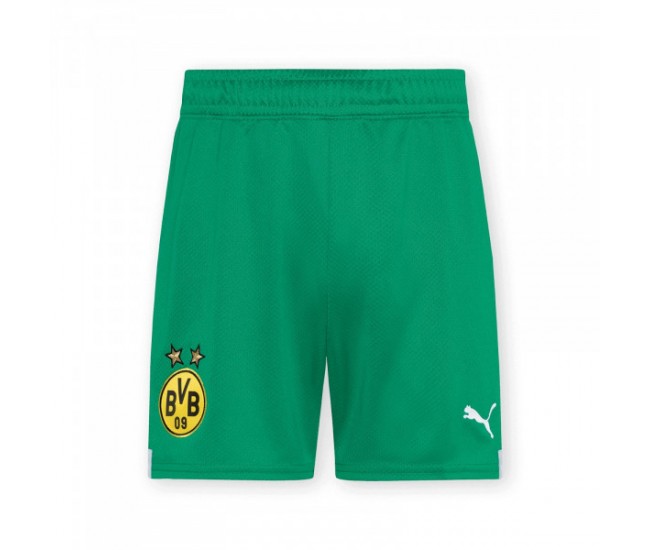 2022-23 Borussia Dortmund Mens Green Goalkeeper Shorts