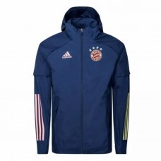 FC Bayern Teamline All Weather Football Jacket Navy 2021