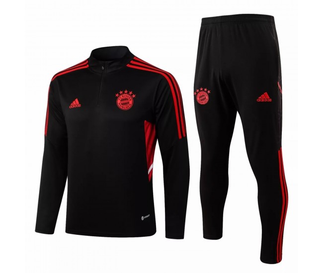 2022-23 Bayern Munich Black Training Technical Soccer Tracksuit