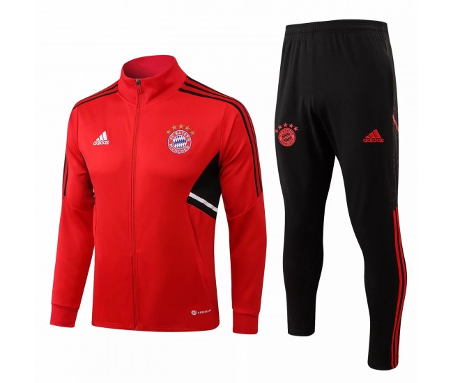 2022-23 Bayern Munich Red Training Presentation Soccer Tracksuit