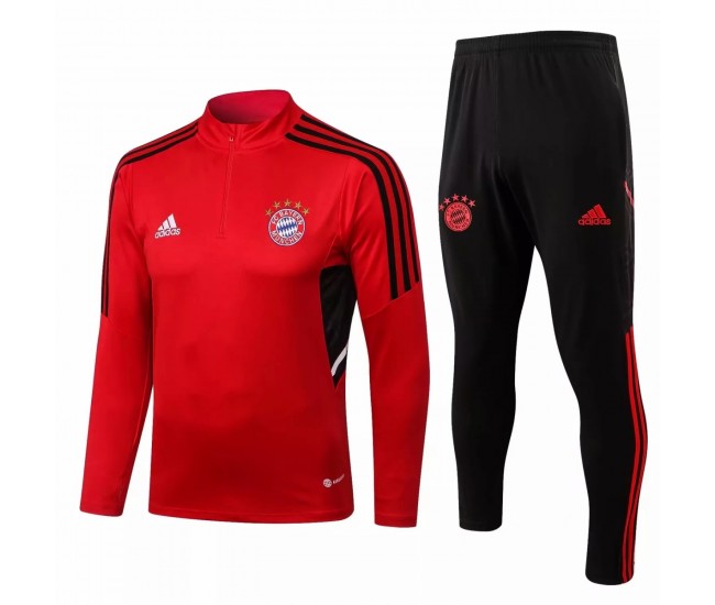 2022-23 Bayern Munich Red Training Technical Soccer Tracksuit