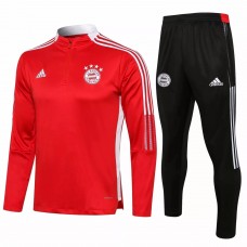 2021-22 Bayern Munich Red Training Technical Soccer Tracksuit