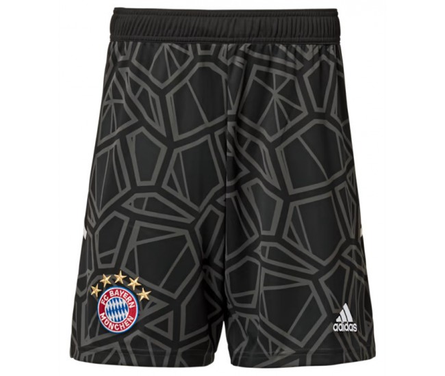 2022-23 FC Bayern Mens Black Goalkeeper Shorts