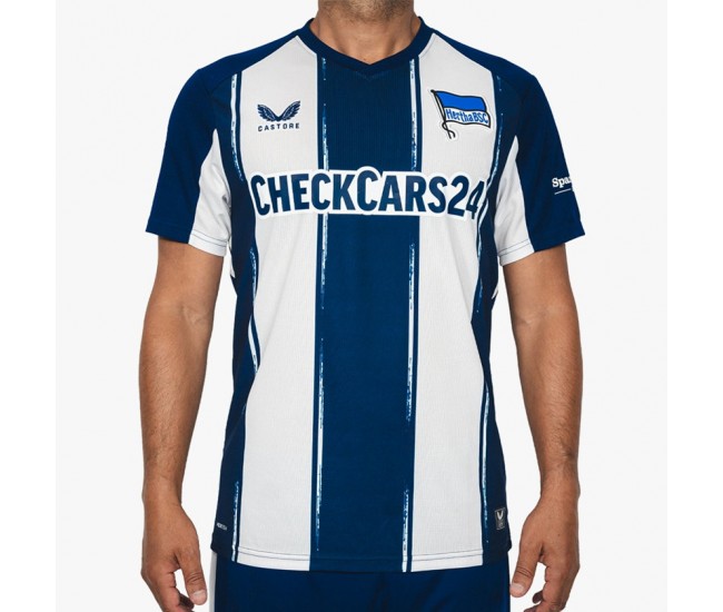 25-26 Hertha BSC Mens Home Soccer Jersey