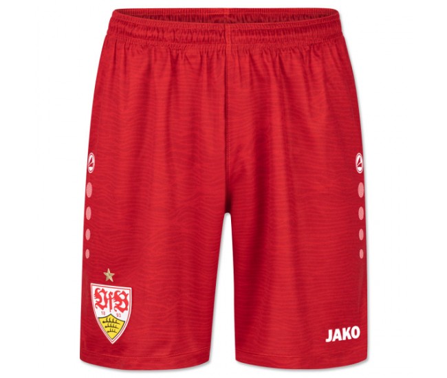 2023-24 VfB Stuttgart Mens Red Away Shorts