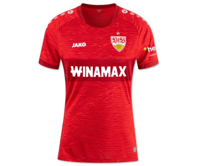 2023-24 VfB Stuttgart Womens Red Away Jersey