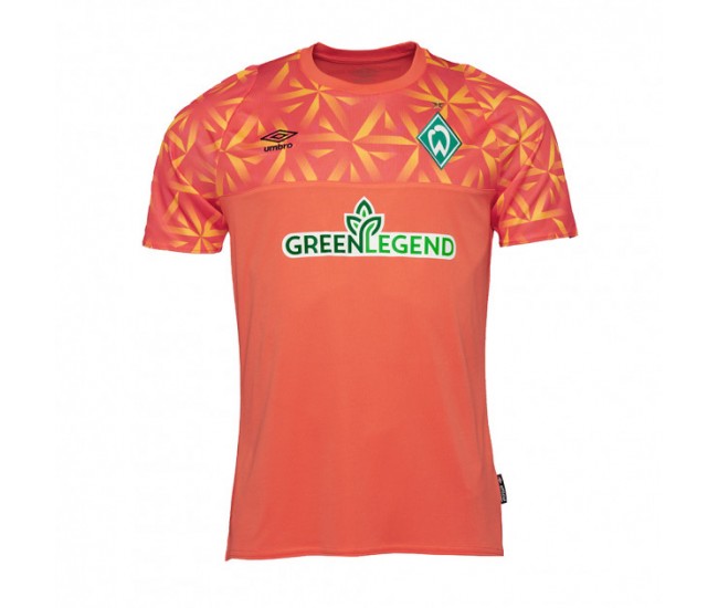 2022-23 Werder Bremen Mens Coral Goalkeeper Jersey
