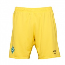 2022-23 SV Werder Bremen Mens Yellow Goalkeeper Shorts