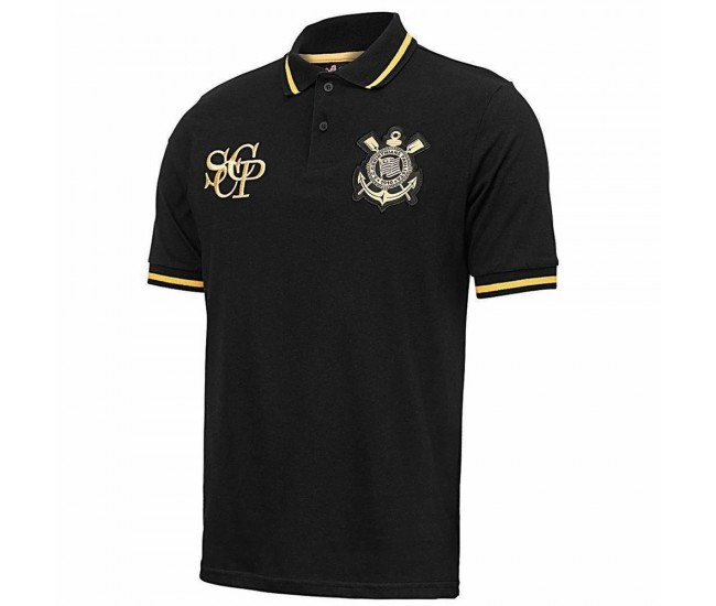 25-26 Corinthians Men's Retro Gold Polo Shirt