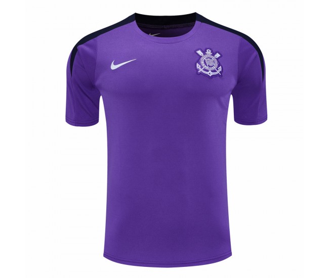 25-26 Corinthians Men's Purple Training Soccer Jersey 