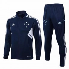 2022-23 Cruzeiro Navy Training Presentation Soccer Tracksuit