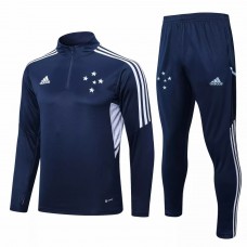 2022-23 Cruzeiro Navy Training Technical Soccer Tracksuit