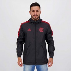 Adidas Flamengo Black Windbreaker Jacket