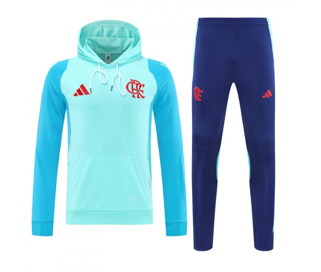 2024-25 CR Flamengo Men's Training Hooded Sweat Soccer Tracksuit