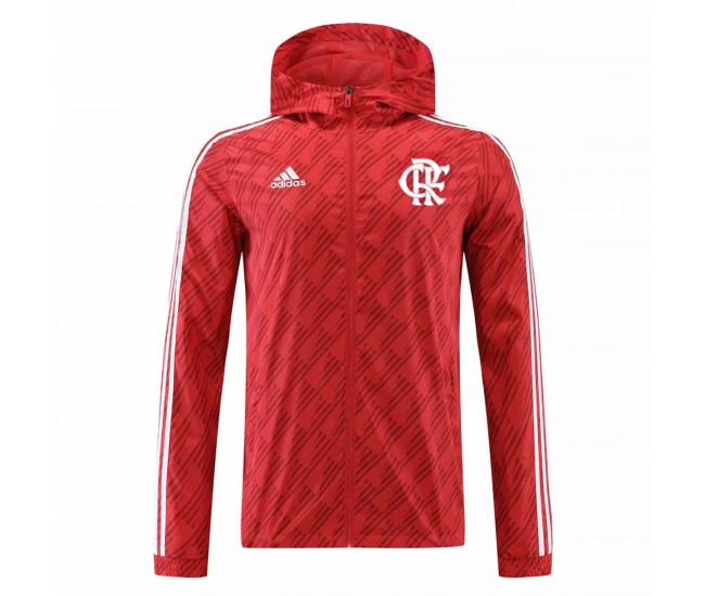 2022 Flamengo Red Windbreaker Soccer Jacket