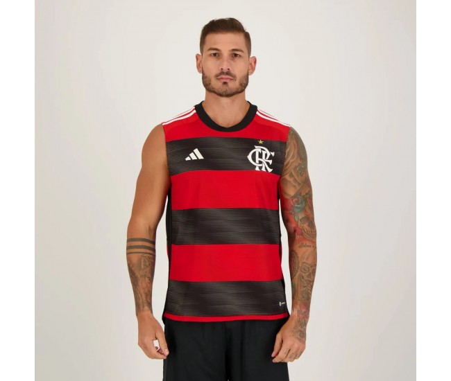 2023-24 Flamengo Mens Home Sleeveless Jersey