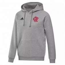 2022-23 Flamengo Soccer Grey Hooded Sweatshirt