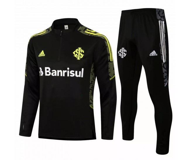 2021 Internacional Adidas Technical Soccer Tracksuit Black