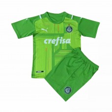 Puma Palmeiras Football Goalkeepr Green Kids Kit 2021 2022