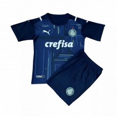 Puma Palmeiras Football Goalkeepr Navy Kids Kit 2021 2022