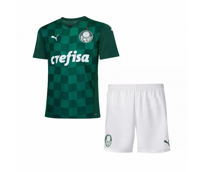 Puma Palmeiras Home 2021 2022 Football Kit Kids