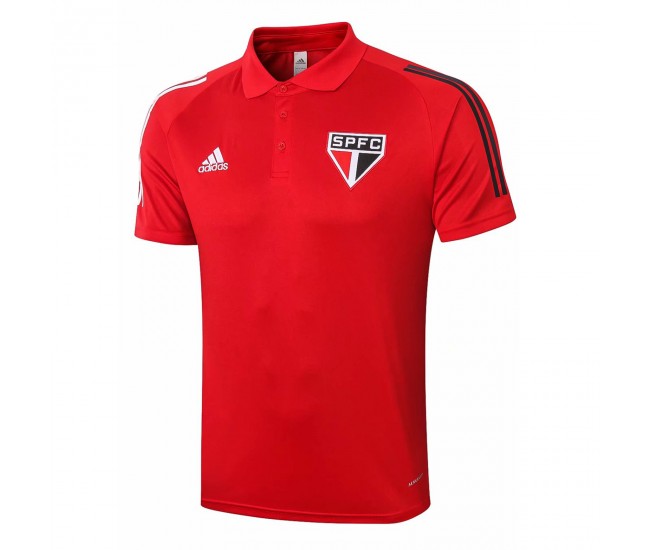 Adidas São Paulo Red Polo Shirt 2020
