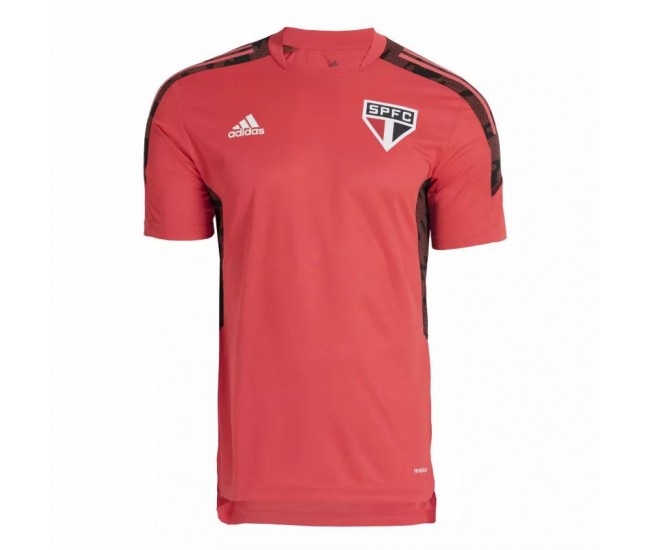 Adidas Sao Paulo Training Shirt Mens Red 2021 2022