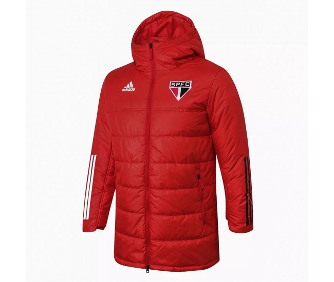 Adidas Sao Paulo Red Winter Football Jacket 2021