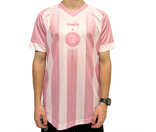 24-25 Coritiba Mens Pink Soccer Jersey