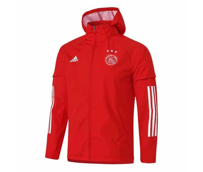 Ajax Weather Windrunner Football Jacket 2020 2021