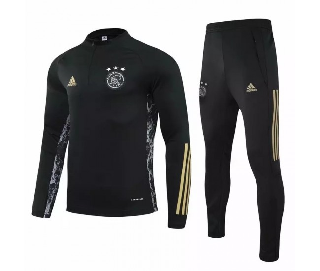 Ajax Training Sweat Football Tracksuit 2020 2021 Black