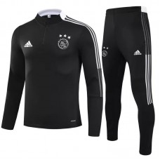 2021-22 Ajax Amsterdam Black Training Technical Football Tracksuit