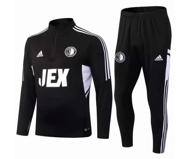 2022-23 Feyenoord Black Training Technical Soccer Tracksuit