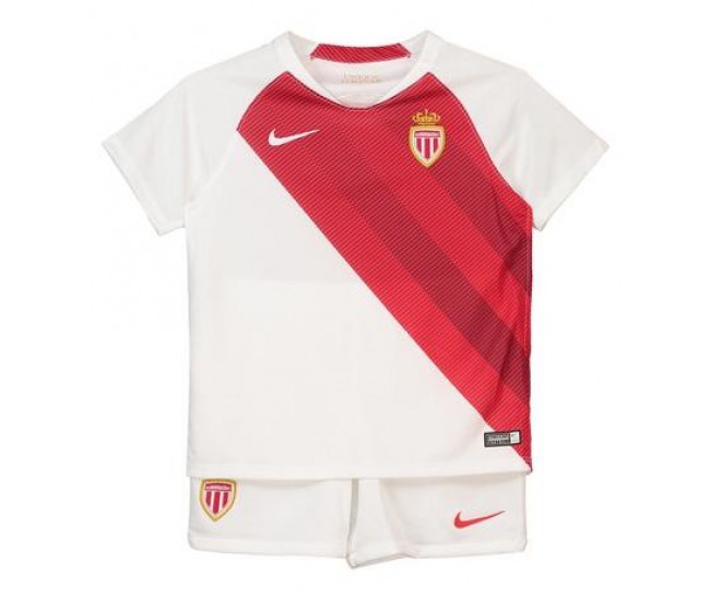 AS Monaco 2018-19 Home Kit - Kids