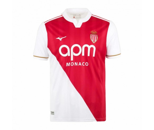25-26 As Monaco Mens Home Soccer Jersey