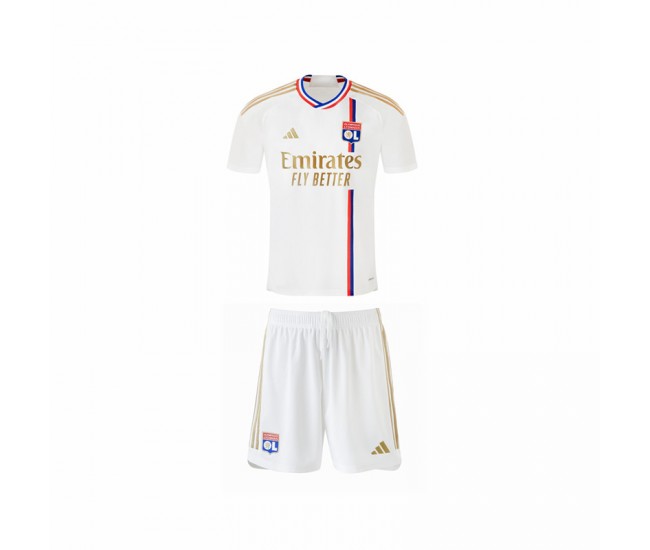 2023-24 Olympique Lyonnais Kids Home Kit
