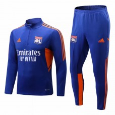 2022-23 Olympique Lyonnais Blue Training Technical Soccer Tracksuit