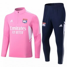 2022-23 Olympique Lyonnais Pink Training Technical Soccer Tracksuit